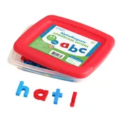 Color-Coded Lowercase Magnetic Letters, Set of 42