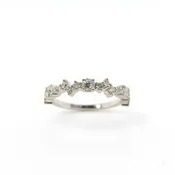 Marquis Diamond Offset Wedding Band