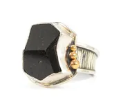 black spinel chunk ring | Rings | Margaret Ellis Jewelry
