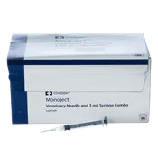 3cc MonoJect™ Syringes with 20 gauge Needles