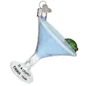 21ST Birthday Celebration Martini GLASS Ornament