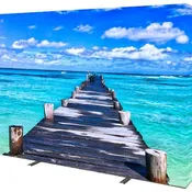 10' Backlit Pop Up Trade Show Display With Single Piece Graphic