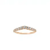 Contour Diamond Wedding Band