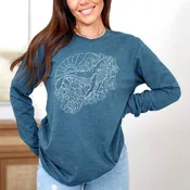 Barnacle Whale Long Sleeve Tee