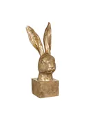 12.75" Gold Rabbit Bust