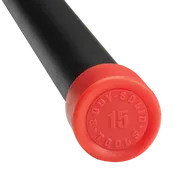 15LB RED PADDED WEIGHTED BAR - Grip Diameter 1.20"