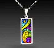 Abstract Dreams Silver Necklace