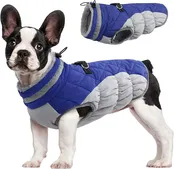 Blue Fleece Dog Winter Jacket LA77