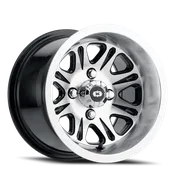 10x7 Vision 547 Spirit Gloss Black Mirror Machined Face 4x101.6 ET-9 CB74.6