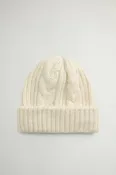Beanie in Wool and Cotton Blend