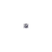 0.04Ct VVS1/F Solitaire Diamond Nose Pin in 18K White Gold