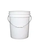P5 GALLON WHITE PLASTIC FOOD GRADE PAIL