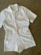 7 for all Mankind women Romper White L