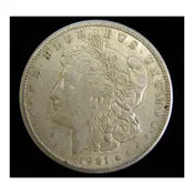 1921 (P), (D) or (S) Morgan Silver Dollar. 90% Silver, VG-XF Grade