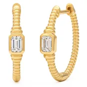 0.48ct 14K Yellow Gold Lab Grown Diamond Earrings
