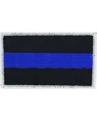 Police Blue Line Honor Embroidered Patch — American Heroes