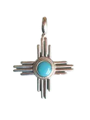 1.5" Petite Sterling Zia Pendant by Bernie San Roman
