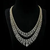 2 Layered Long Diamond Necklace