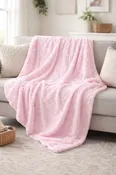 Blush Pink Minky Blanket, Adult Minky Blanket