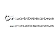 Anti-Tarnish Double Rope Sterling Silver 1.3mm Chain