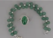 Emerald & Pearl Beaded Bracelet