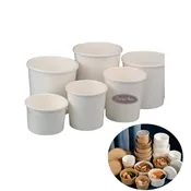 8oz Paper Cup for Ice Cream, Ideal for Cold Treats