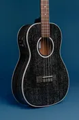 All Solid Salt & Pepper Doghair Mahogany Baritone Ukulele