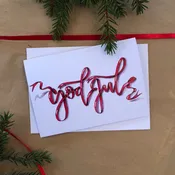Julkort God Jul band