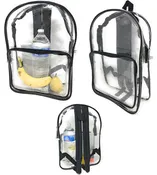 100 LOT CLEAR TRANSPARENT SCHOOL BAG BACKPACK SHOULDER TRAVEL BOOK WHOLESALE LOT