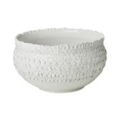ABIGAILS TUSCAN FEATHER: Handcrafted Centerpiece Bowl with feather design