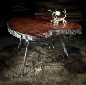 Burl Wood Accent Table