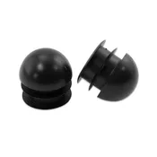 1-1/4" Multi-Gauge Ball Chair Leg Insert | Black | Item 30-619B