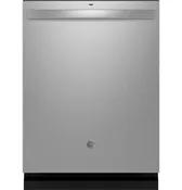 23.75" Ge Energy Star Fingerprint Resistant Top Control With Stainless Steel Interior Dishwasher With Sanitize Cycle - Stainless Steel