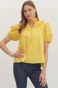 Amber Top - Yellow