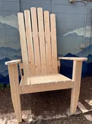84″-7ft – Build a Full Custom XXL Stained Wooden Chair from Scratch