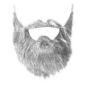 10'' Beard with Mustache - Adults