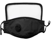Brand New Reusable Face Mask with Breathing Valve and Clear Eye Shield
