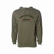 "Bolted" Men's Midweight Hoodie - Army Heather
