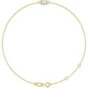 14K Gold Lab-Grown Diamond Bezel-Set Bracelet - Options Available
