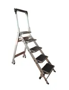 5 Step Shield® Safety Step Ladder with Safety Bar