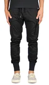 Black Cargo Joggers