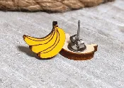Banana Bunch Post Earrings