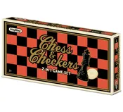 2-IN-1 Chess & Checkers Game