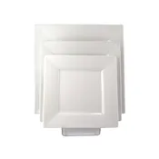 10″ White Square Plate