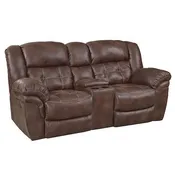 129-22-21 HomeStretch Reclining Fabric Loveseat with Console