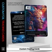 Custom Holographic Foil Stamped Trading Cards