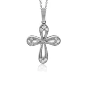 .09 Carats Natural Diamond Cross Pendant