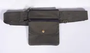 Cotton Belt Bag with Adjustable Snap Belt & Zipper Pockets