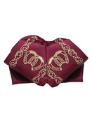 Adult 
Mexican Charro Bow Tie 100% Polyester Wine/Gold 601588