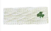 Aran Knit Shamrock Adult Headband